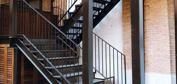 Modern Design Metal Staircase — Structural Steel Fabricators in Gympie, QLD